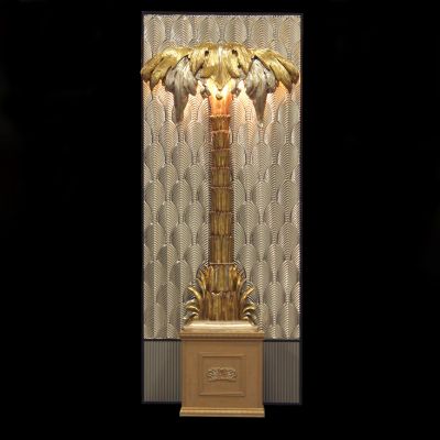 Image of Silver & Gold Deco Palm Tree